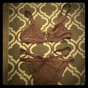 Deep plum bikini